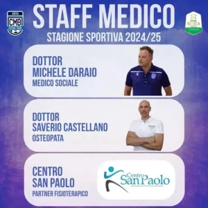 Scopri di più sull'articolo Staff medico per la stagione sportiva 2024/2025
