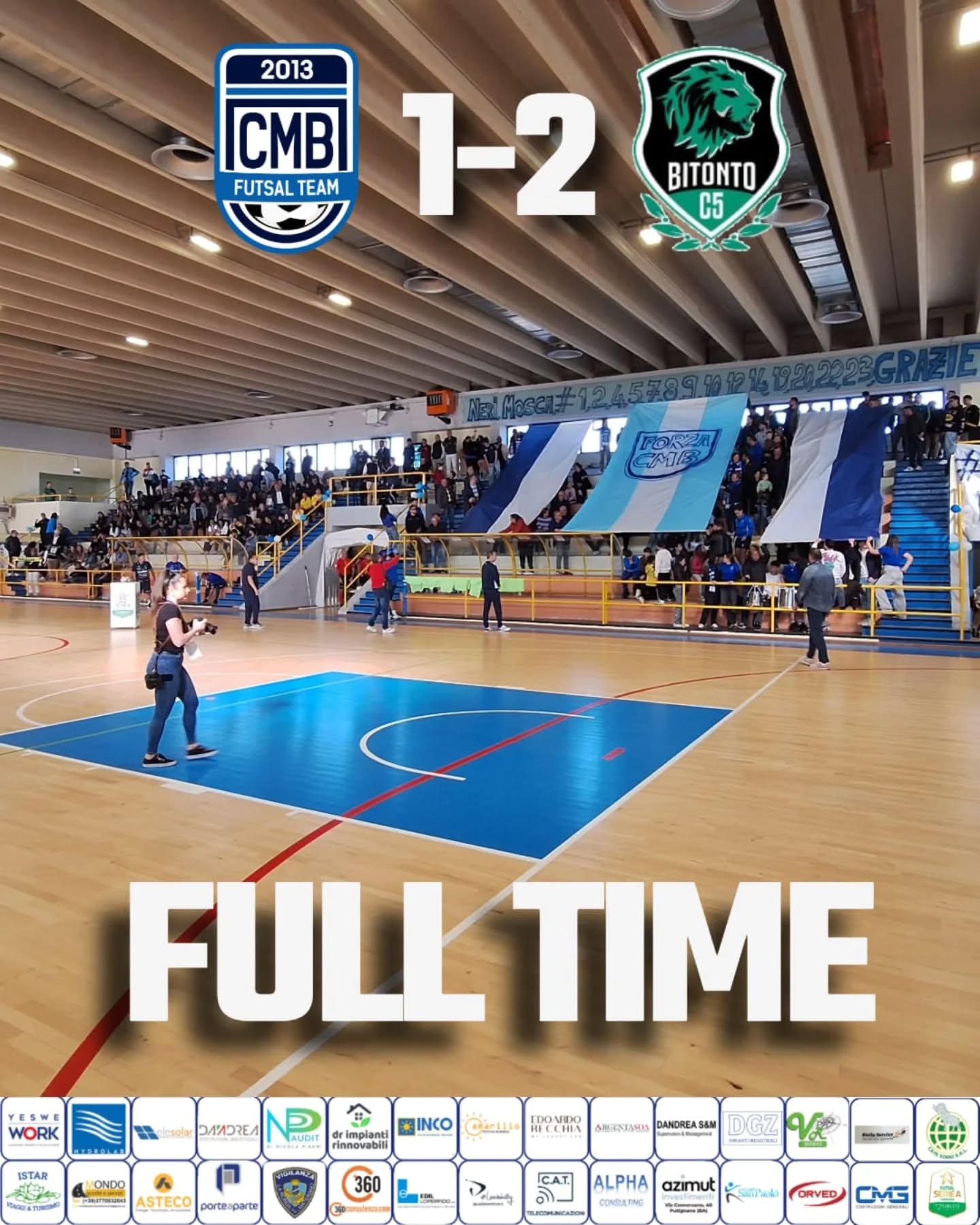 Al momento stai visualizzando Full time gara 1 playoff scudetto VS Bitonto