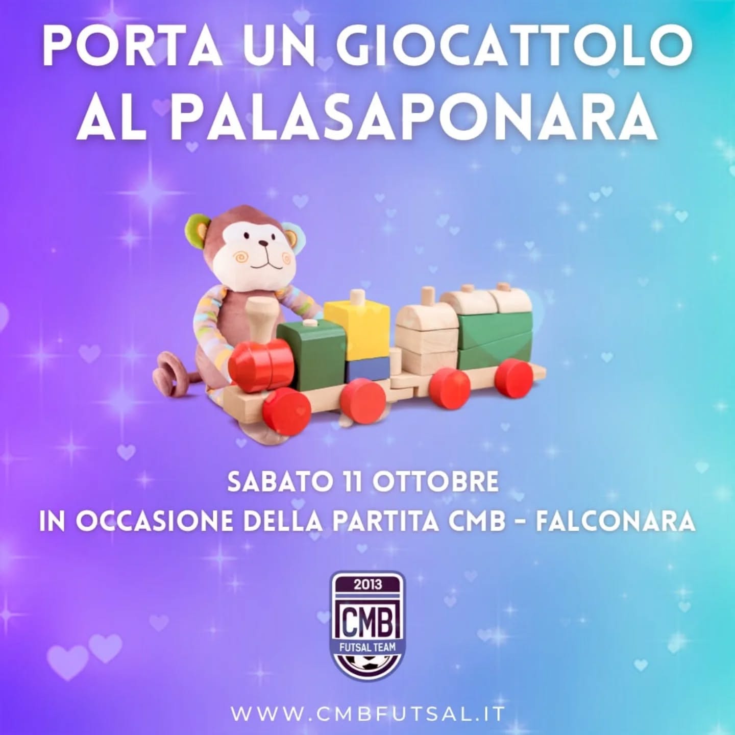 Al momento stai visualizzando Porta un giocattolo al PalaSaponara