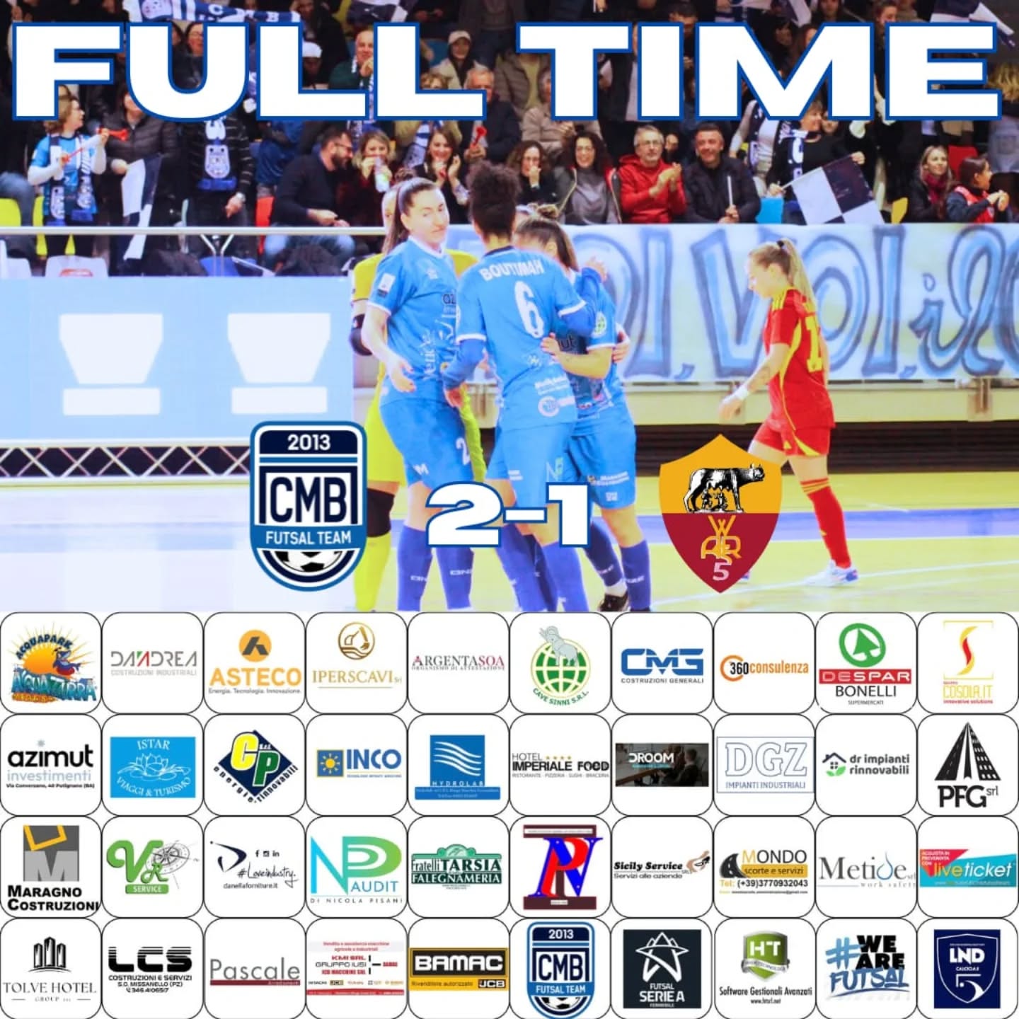 Al momento stai visualizzando Full time 14 giornata vs Roma