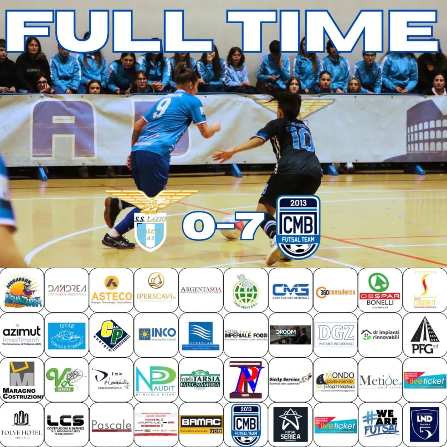 Al momento stai visualizzando Full time 11 giornata vs Lazio