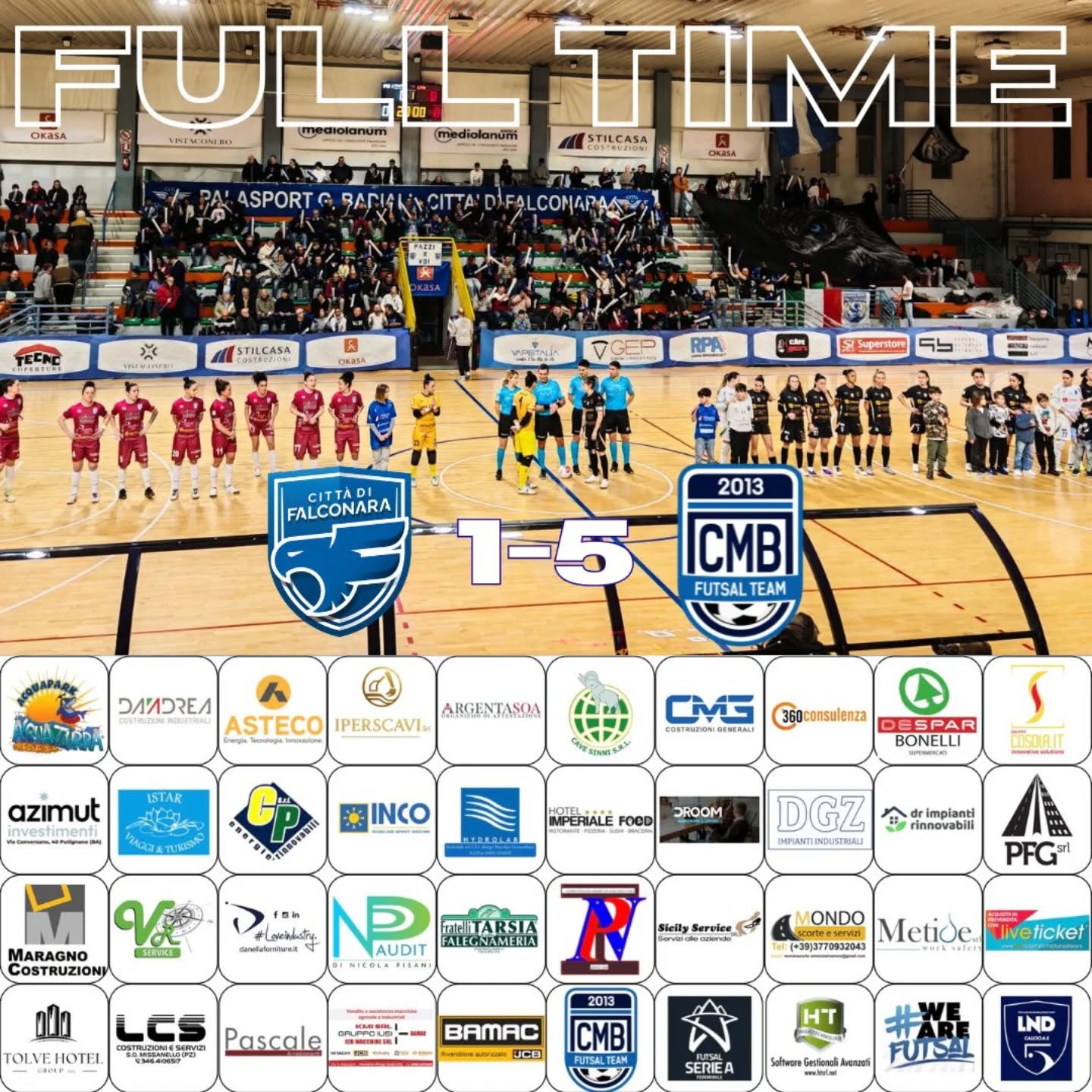 Al momento stai visualizzando Full time 15 giornata vs Falconara