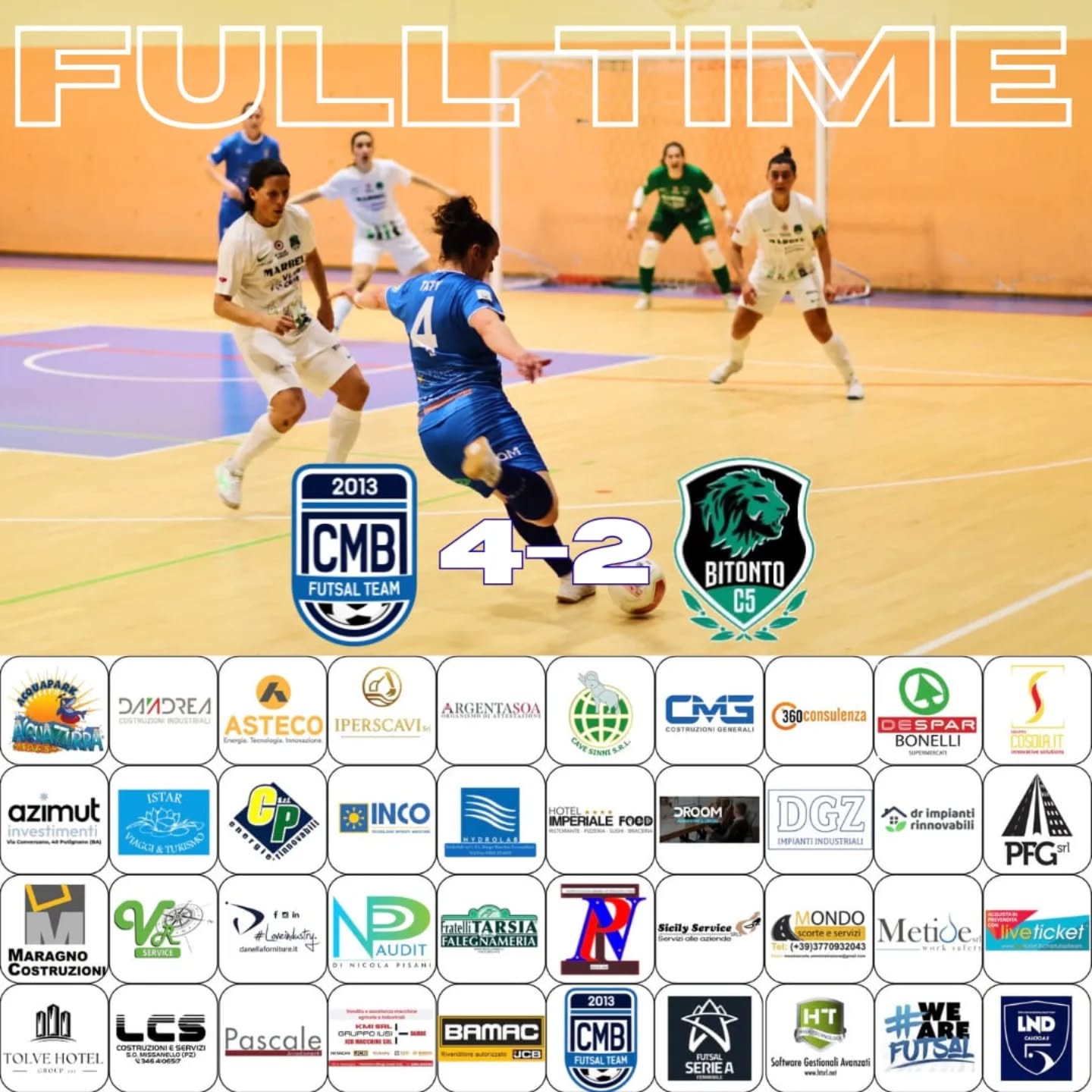 Al momento stai visualizzando Full time 16 giornata vs Bitonto